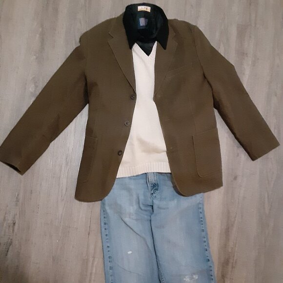 3-Button Blazer * 40R * Andrew Fezza * Fully Lined * Soft, Suede- like, Moleskin - Picture 1 of 13